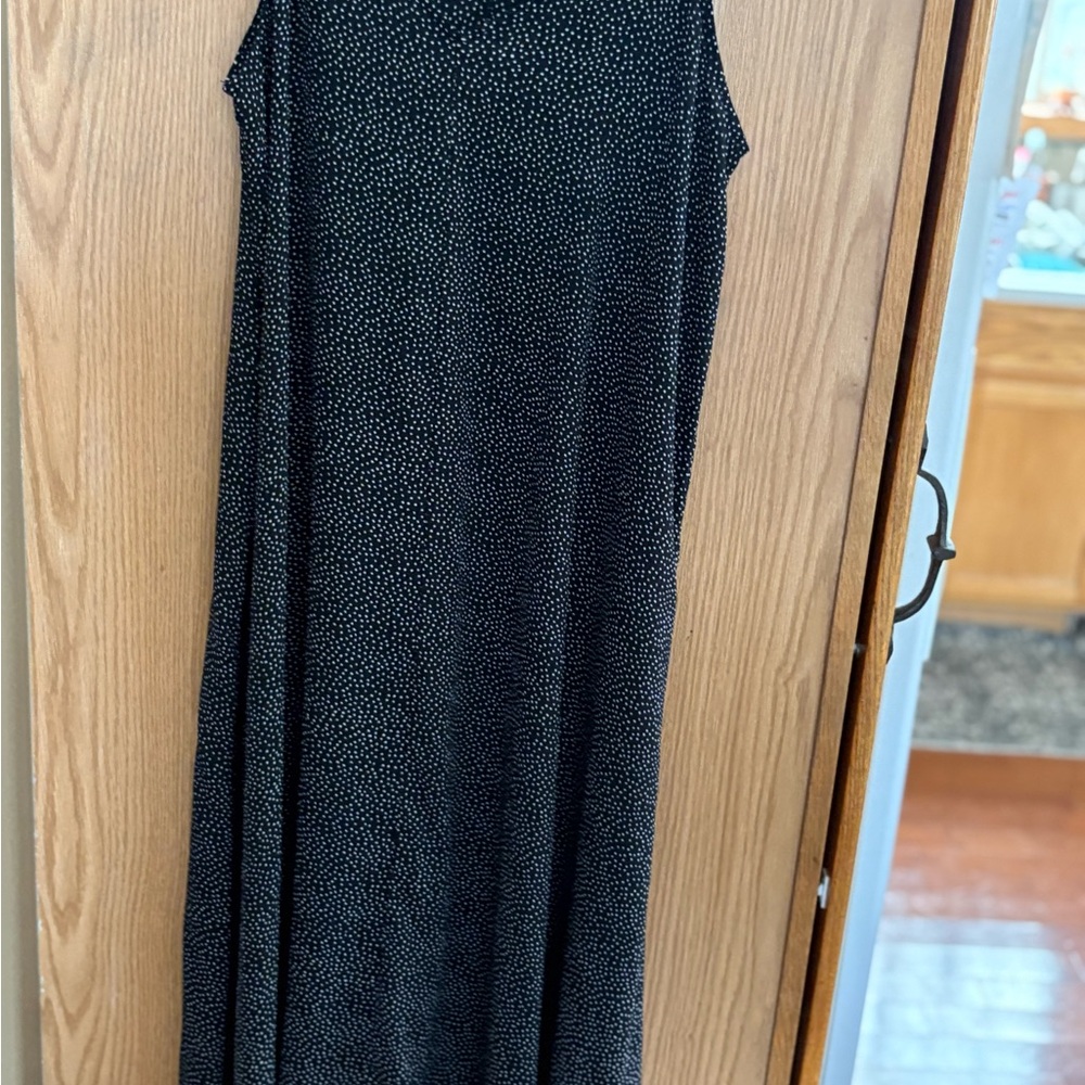 LC Lauren Conrad Black and White Maxi swimsuit cover